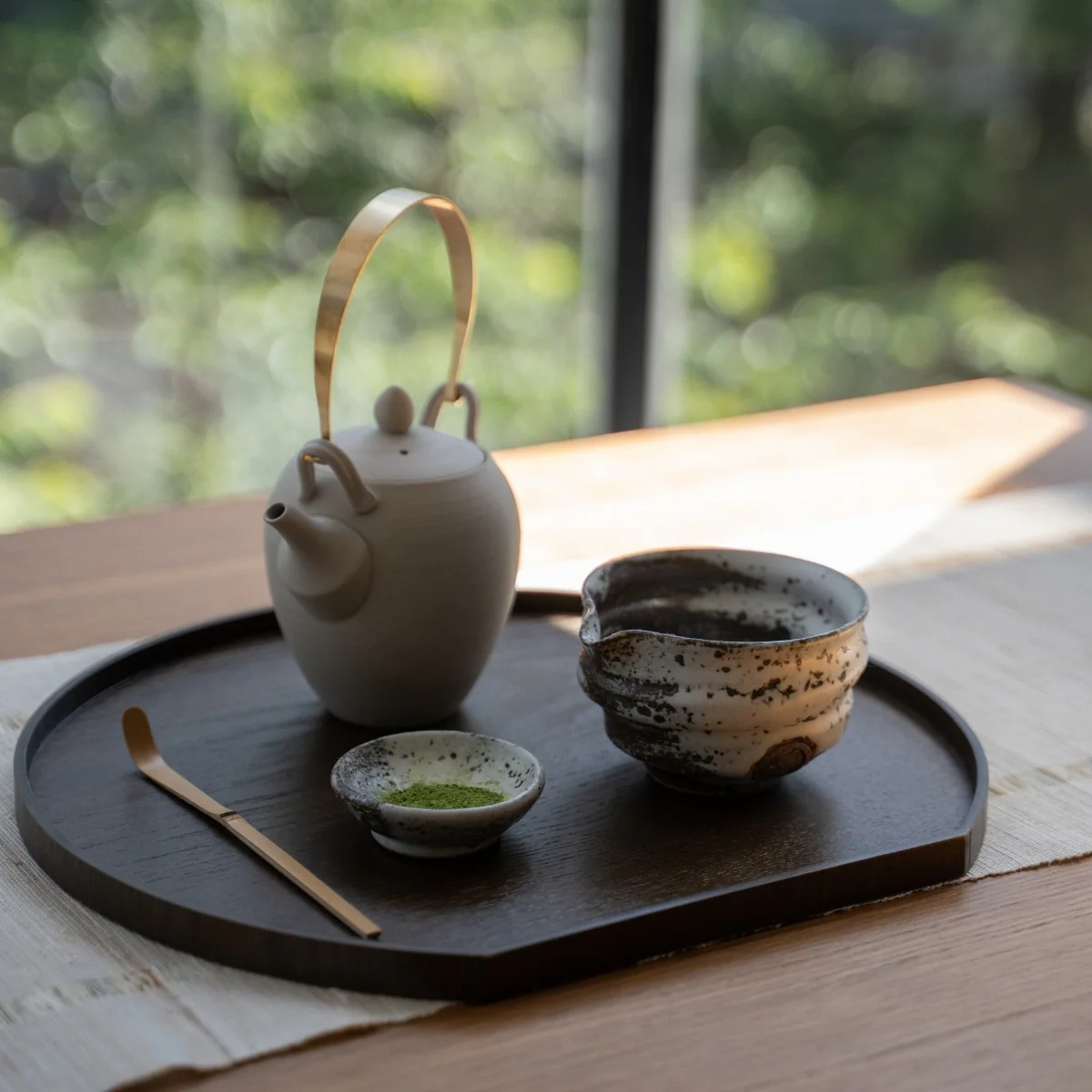 Japanese Matcha Bowl with Spout "Zui" - Image 2