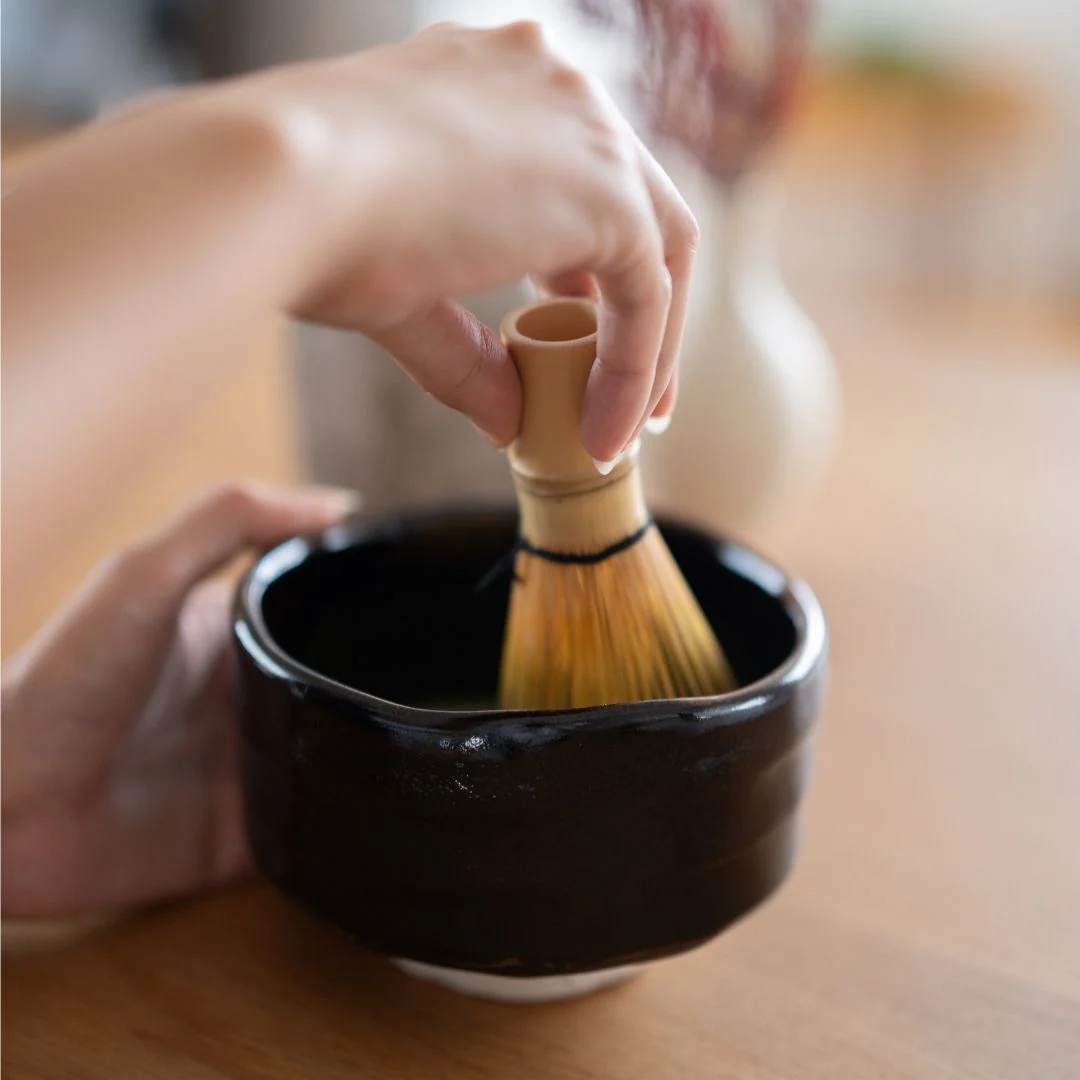 Japanese Matcha Bowl "Yuzu Black" - Image 3