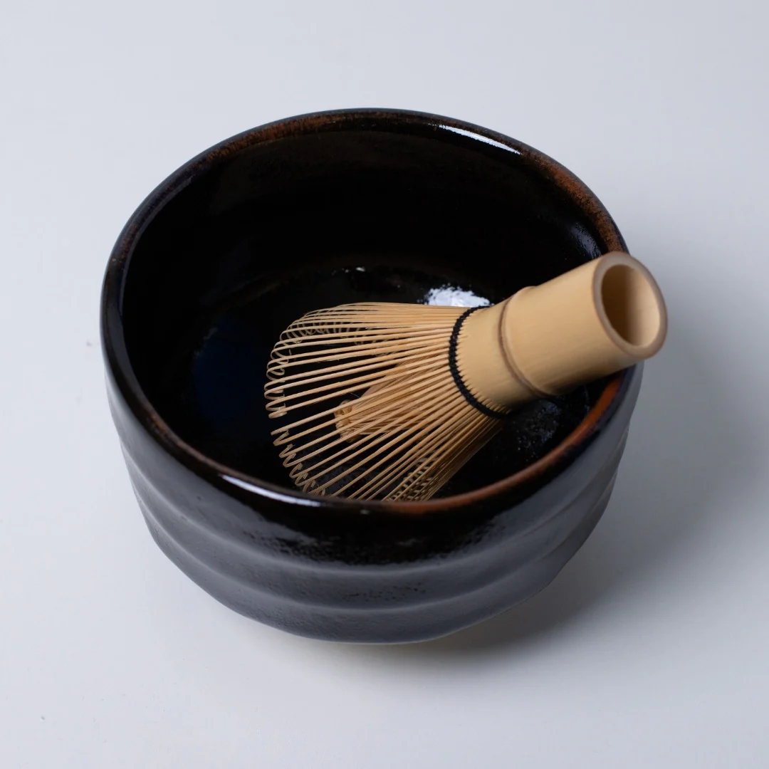 Japanese Matcha Bowl "Yuzu Black" - Image 5