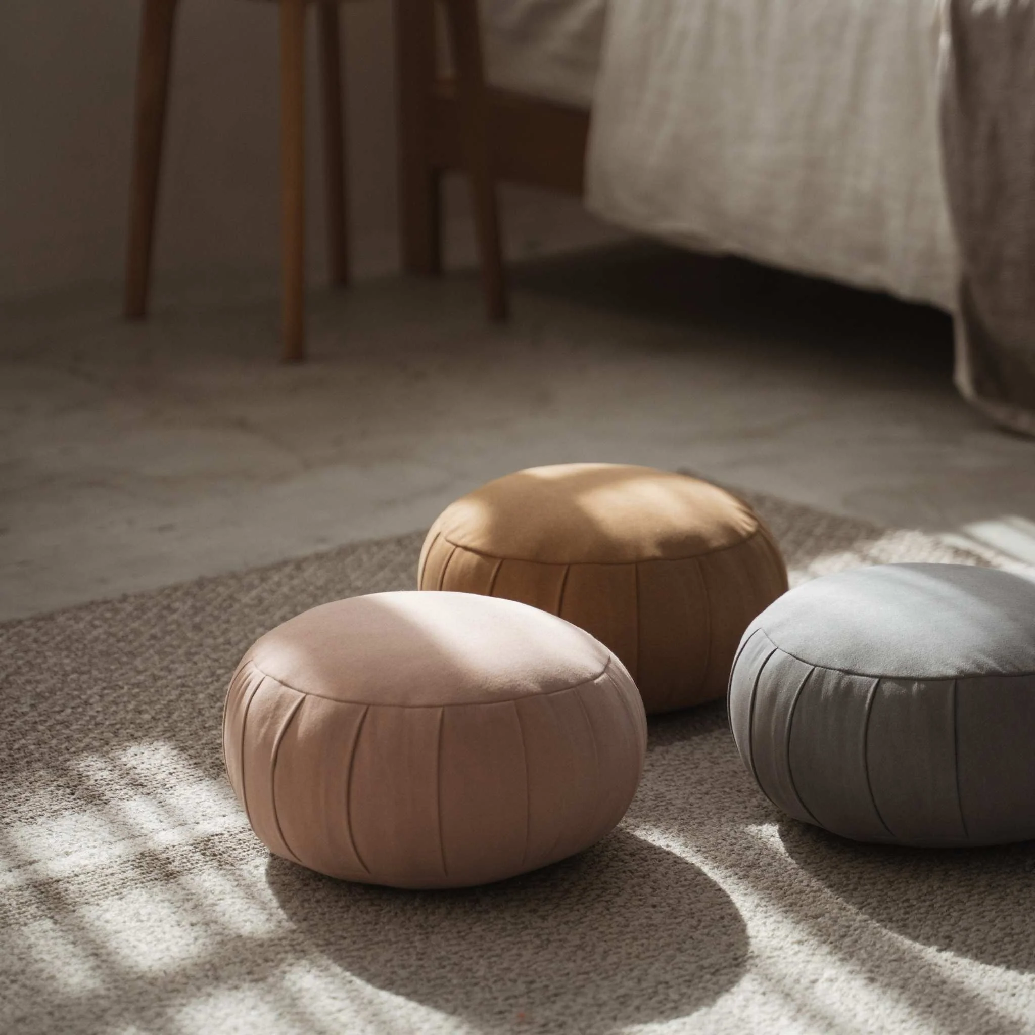 Japanese Meditation Cushion Zafu "ZAF MASTER" Caramel Brown - Image 4