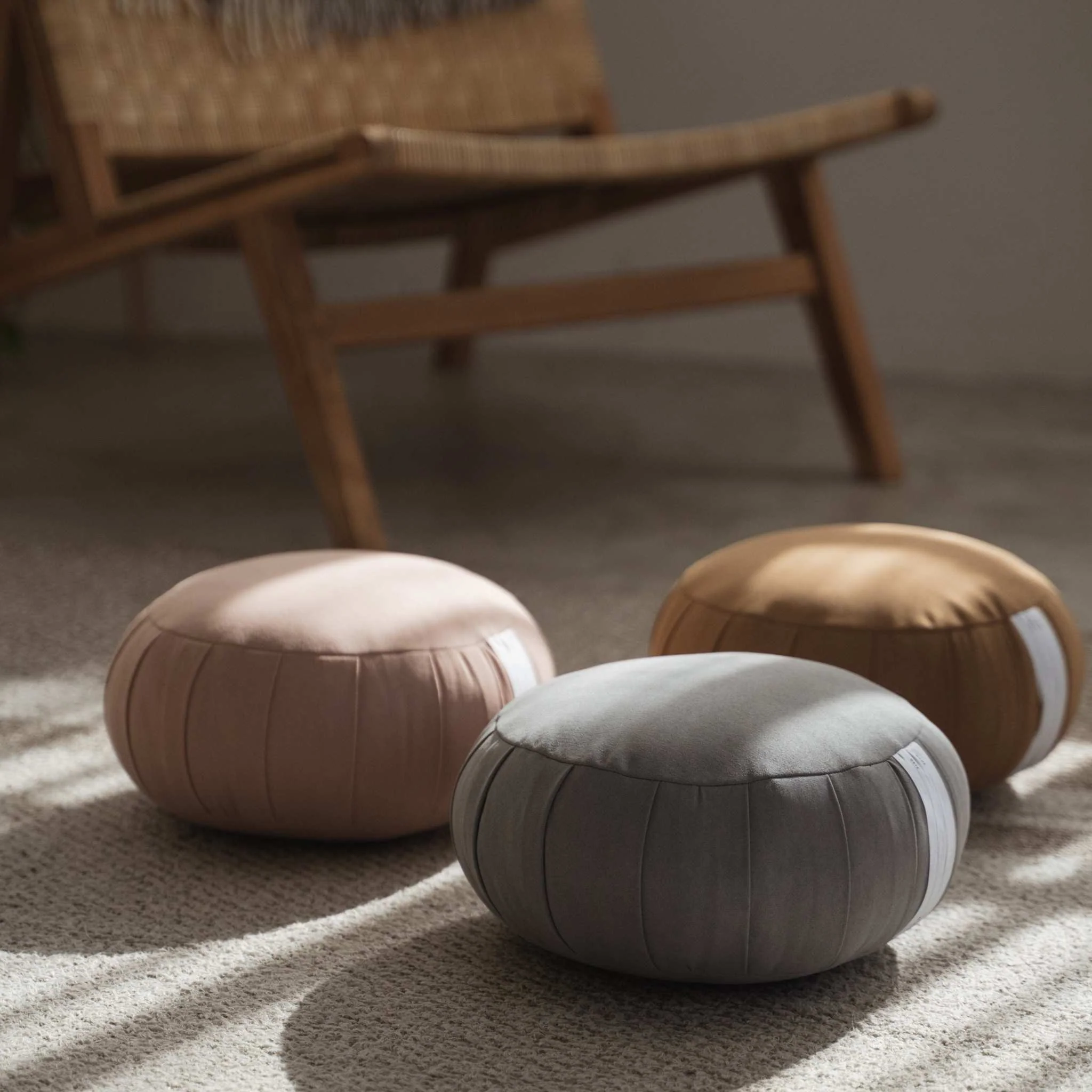 Japanese Meditation Cushion Zafu "ZAF MASTER" Caramel Brown - Image 5