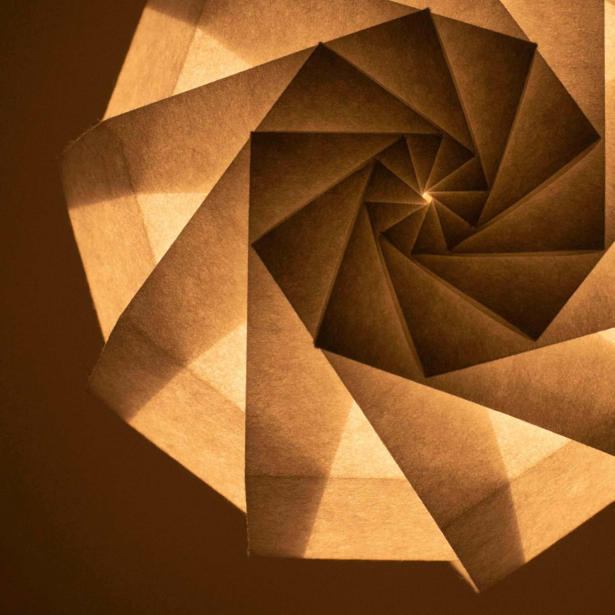 Japanese Origami Paper Table Lamp "Flower of Light" - maru S - Image 3