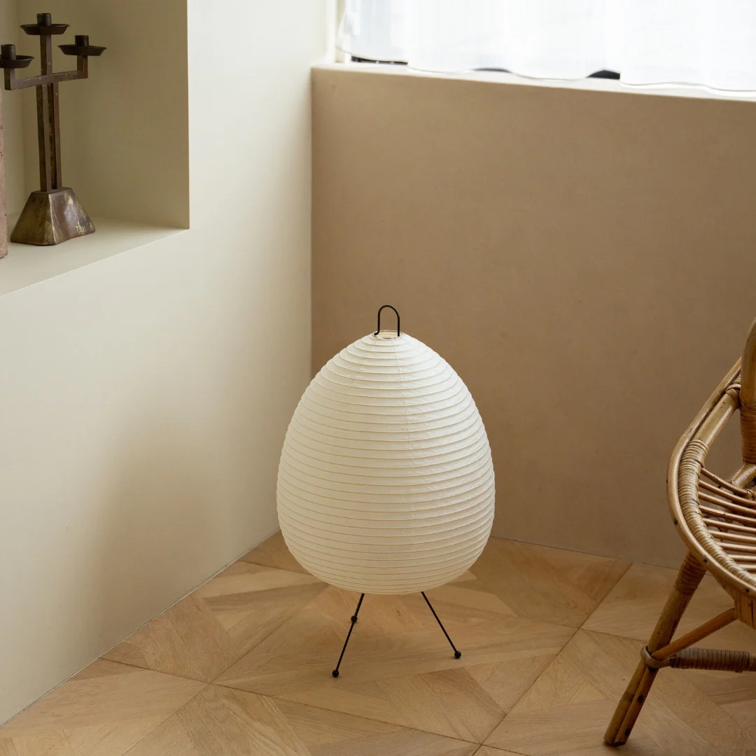 Japanese Paper Floor Lamp "Chochin lamp 01" - Image 3