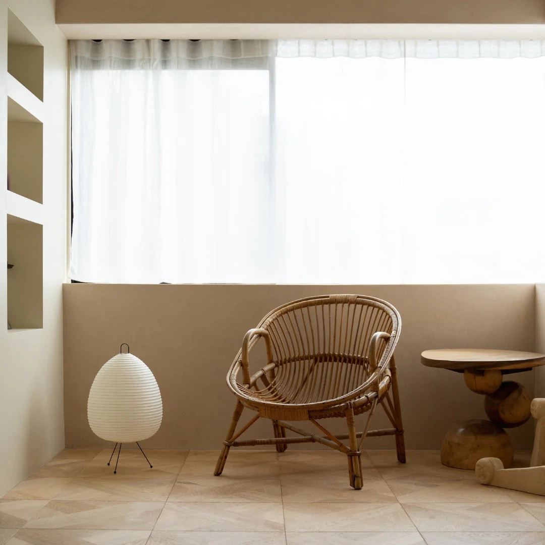 Japanese Paper Floor Lamp "Chochin lamp 01" - Image 5