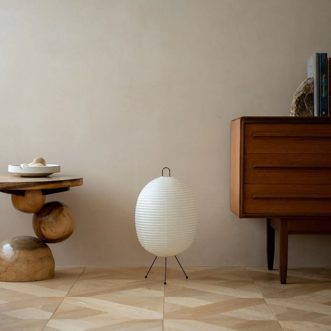 Japanese Paper Floor Lamp "Chochin lamp 02" - Image 3
