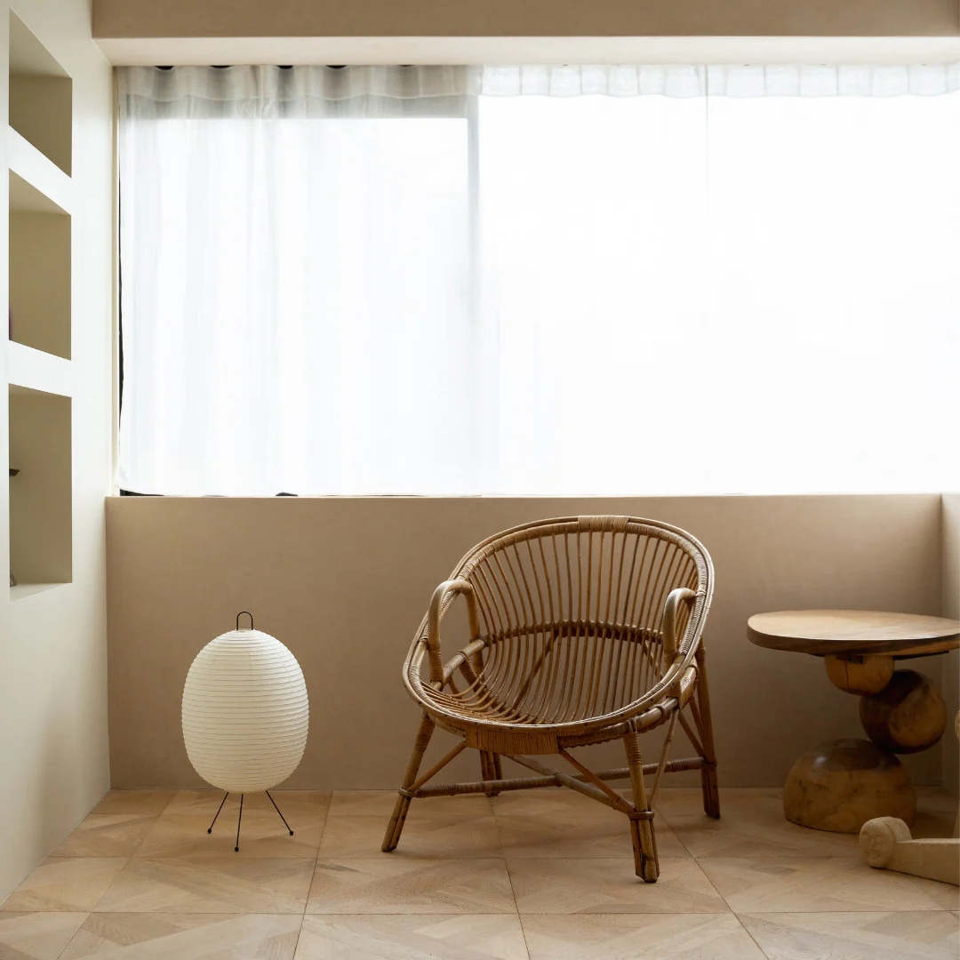 Japanese Paper Floor Lamp "Chochin lamp 02" - Image 5