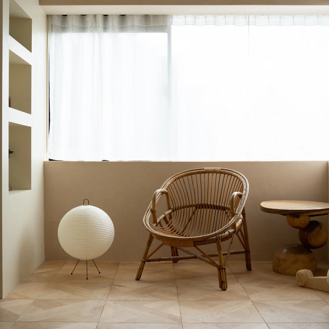 Japanese Paper Floor Lamp "Chochin lamp 03" - Image 4