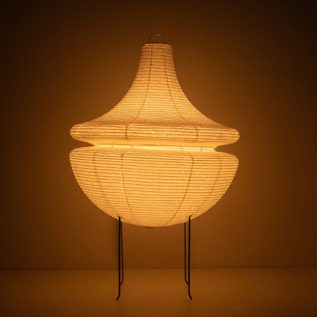 Japanese Paper Floor Lamp "GEMINI" 02