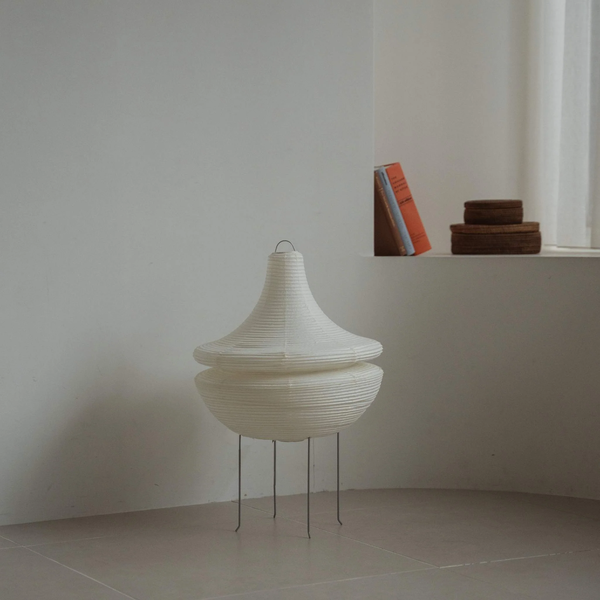 Japanese Paper Floor Lamp "GEMINI" 02 - Image 2