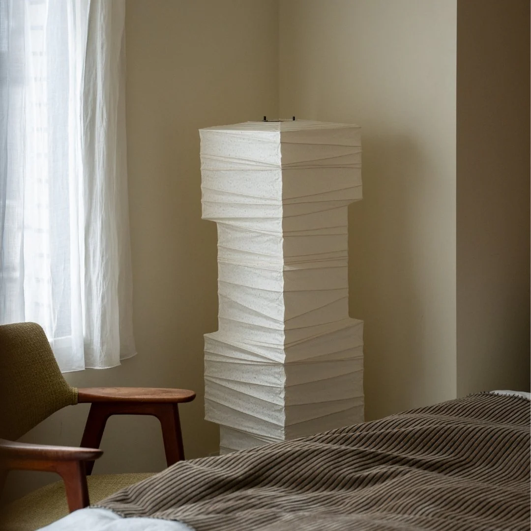Japanese Paper Floor Lamp "Harusame Washi 01" - Image 4