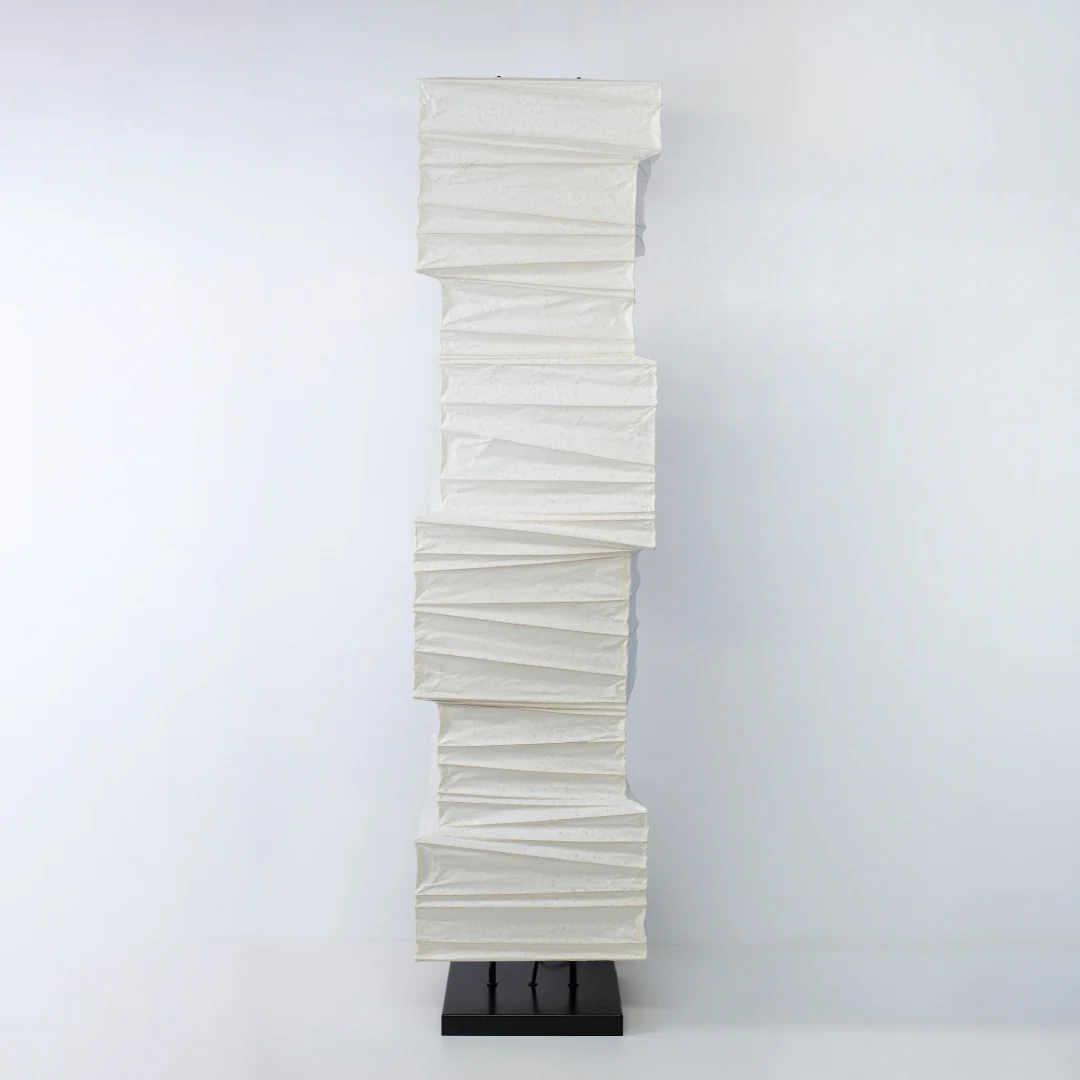 Japanese Paper Floor Lamp "Harusame Washi 01" - Image 5