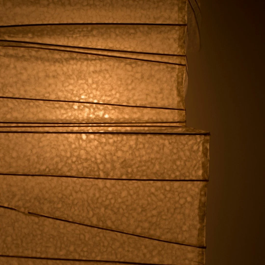 Japanese Paper Floor Lamp "Harusame Washi 01" - Image 6
