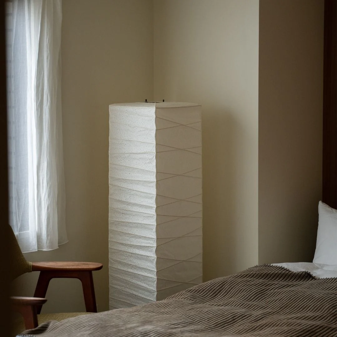Japanese Paper Floor Lamp "Harusame Washi 02" - Image 4