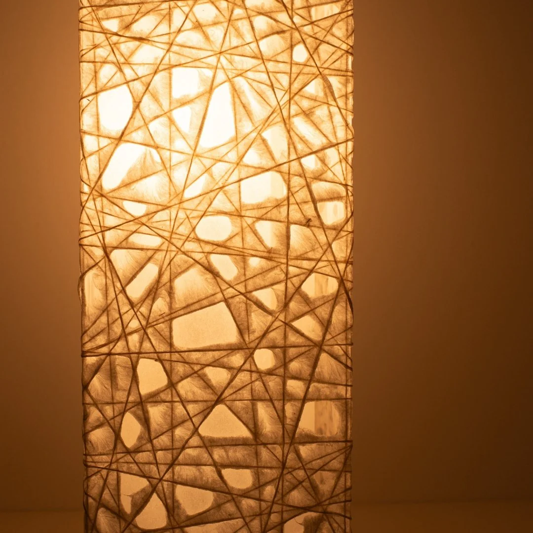 Japanese Paper Floor Lamp "ME-LOOK 01" White - Image 7