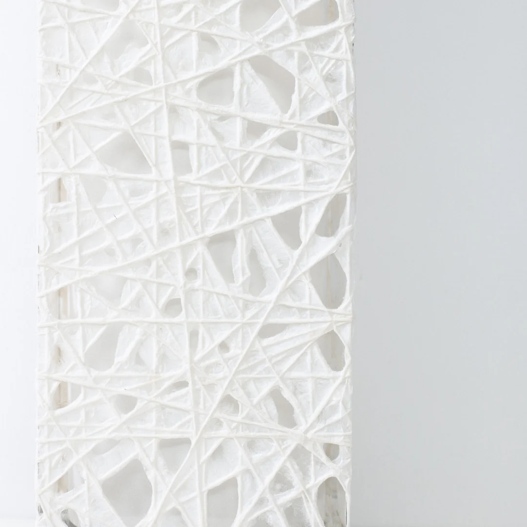 Japanese Paper Floor Lamp "ME-LOOK 01" White - Image 8