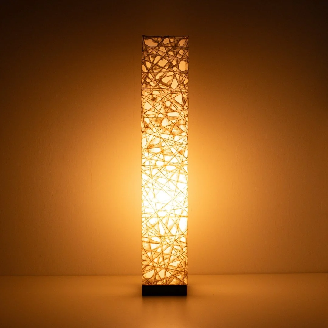 Japanese Paper Floor Lamp "ME-LOOK 02" White
