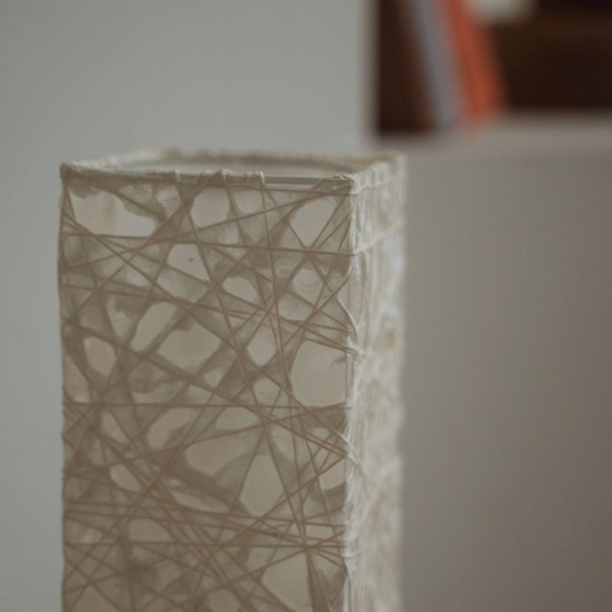 Japanese Paper Floor Lamp "ME-LOOK 02" White - Image 3