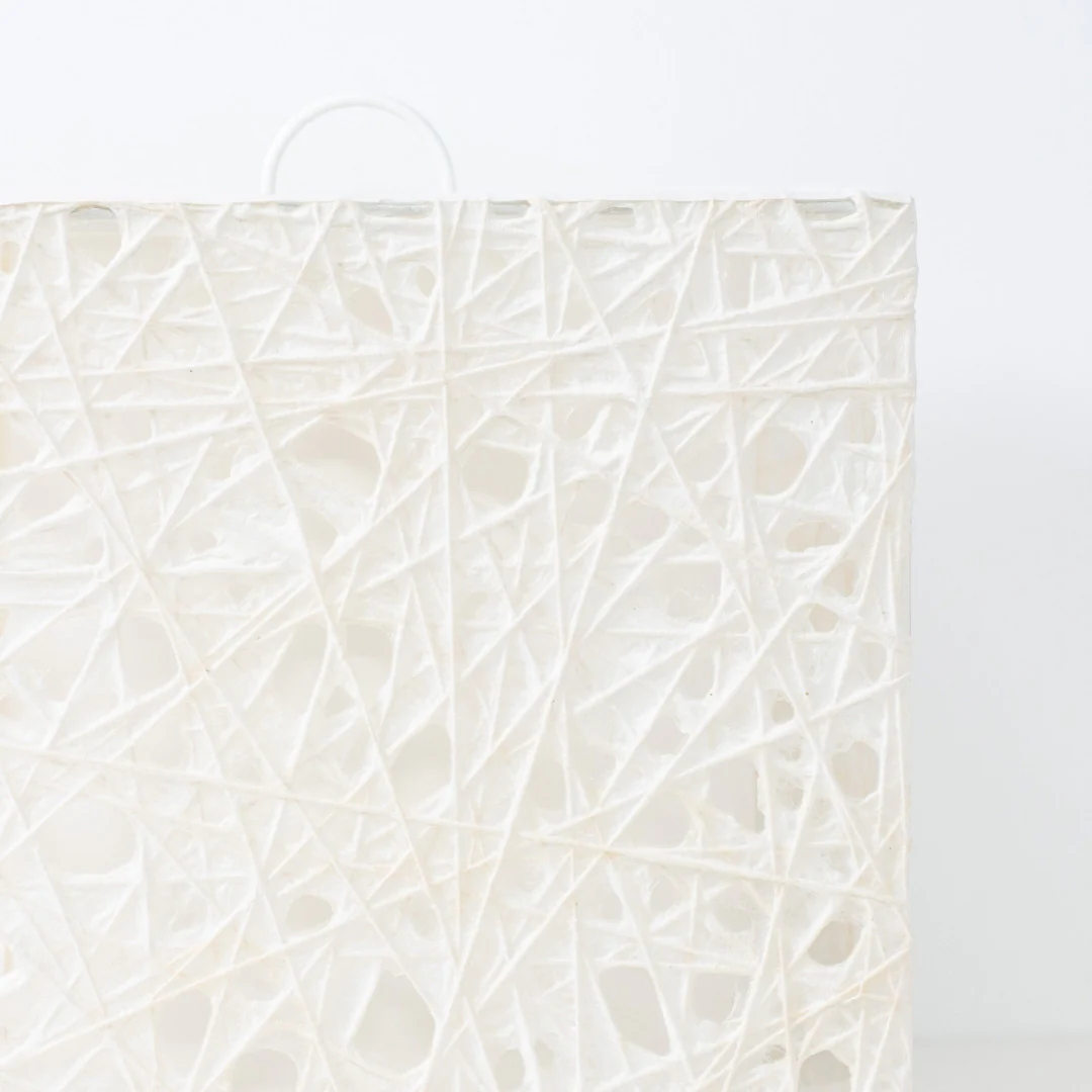Japanese Paper Floor Lamp "ME-LOOK 03" White - Image 10