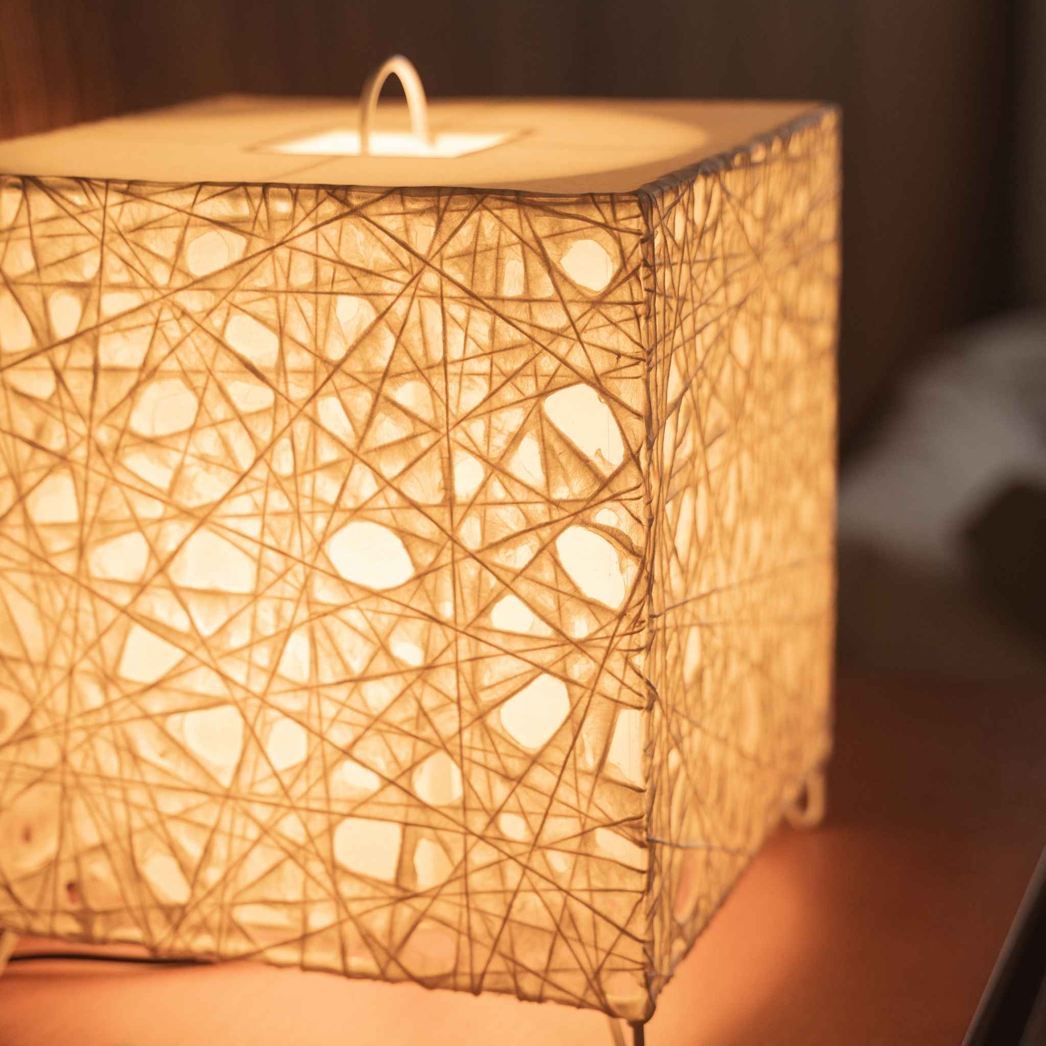 Japanese Paper Floor Lamp "ME-LOOK 03" White - Image 5