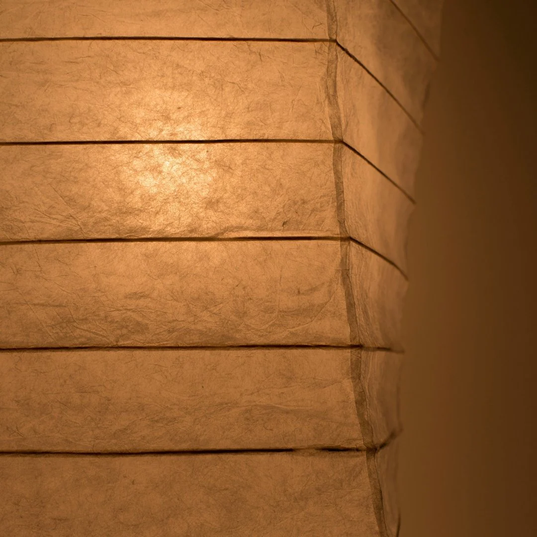 Japanese Paper Floor Lamp "Momi Washi 01" - Image 6