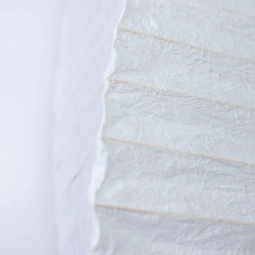 Japanese Paper Floor Lamp "Momi Washi 01" - Image 7