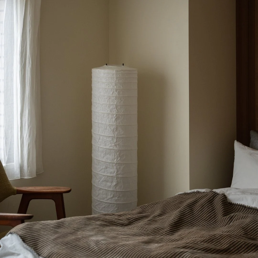Japanese Paper Floor Lamp "Momi Washi 02" - Image 4