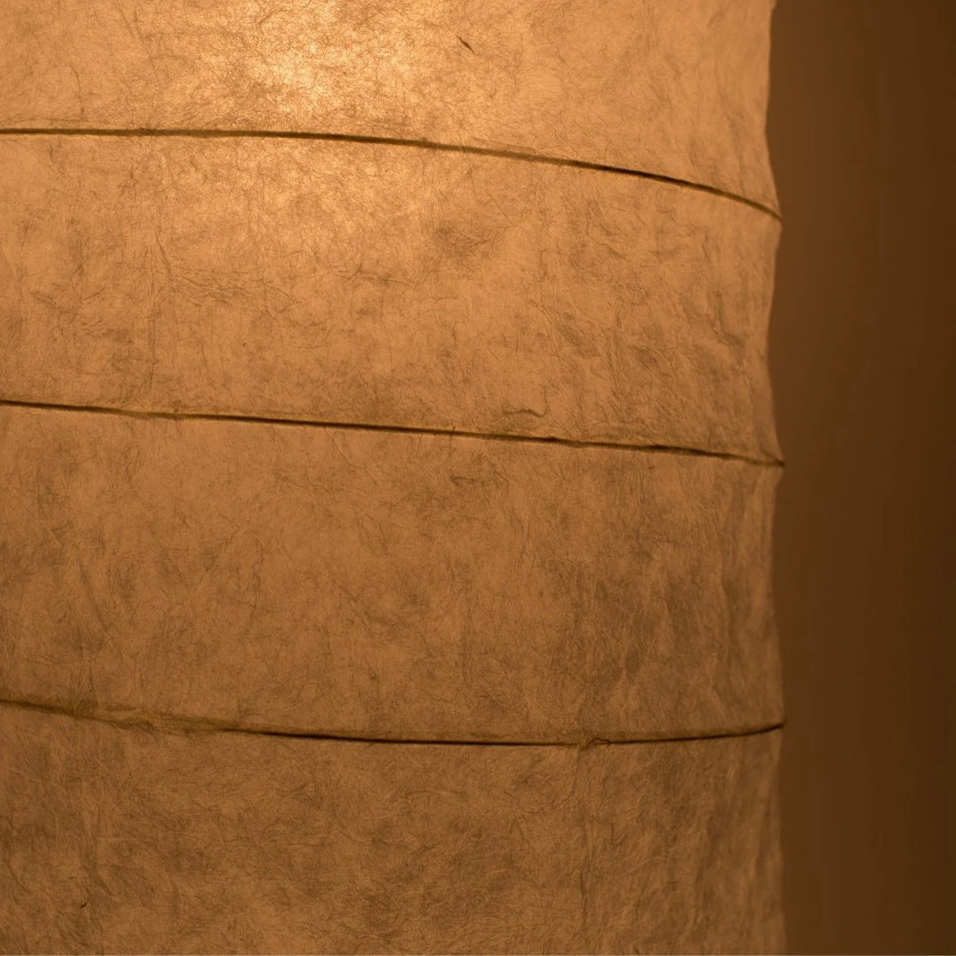 Japanese Paper Floor Lamp "Momi Washi 02" - Image 6