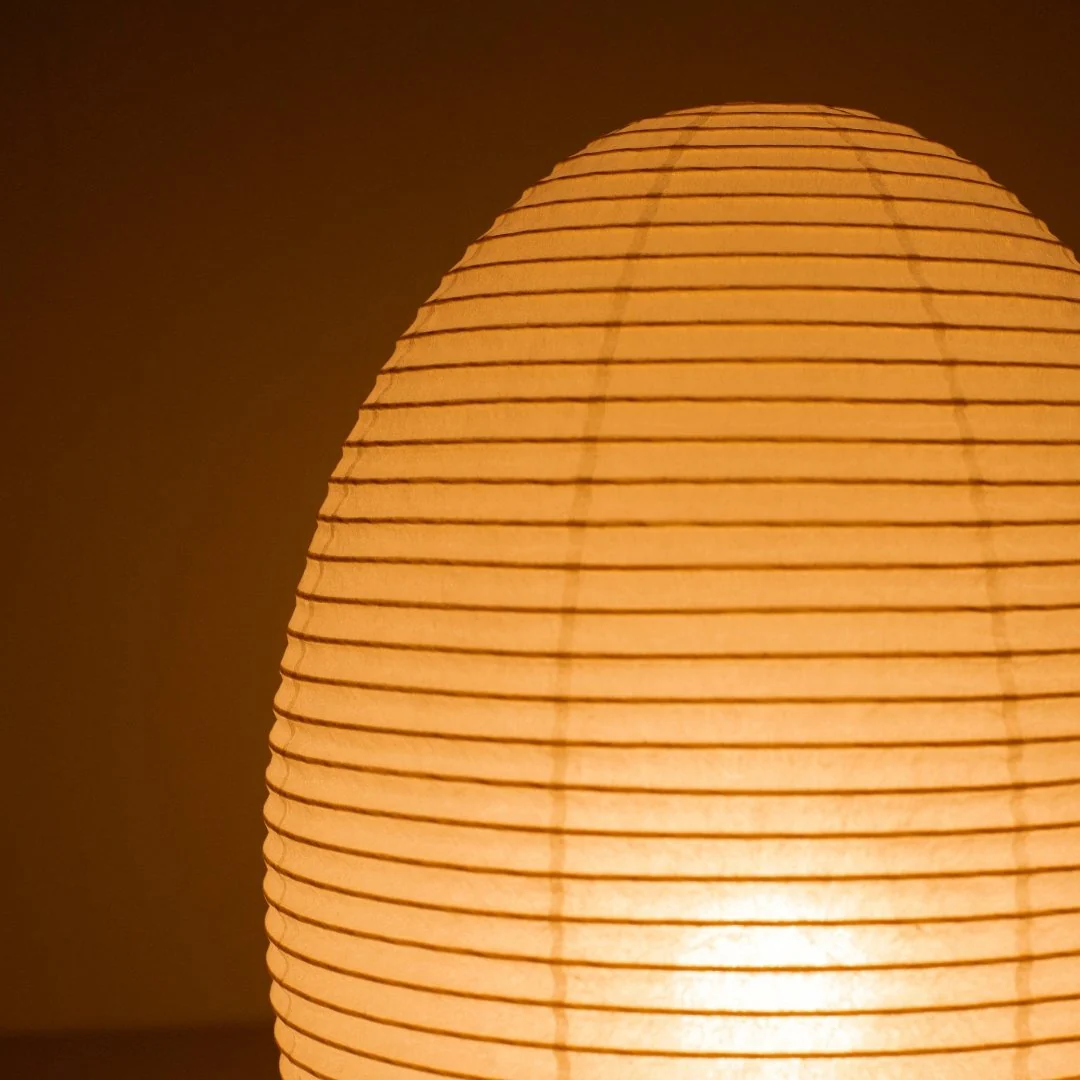 Japanese Paper Floor Lamp "paper moon 01" - Image 7