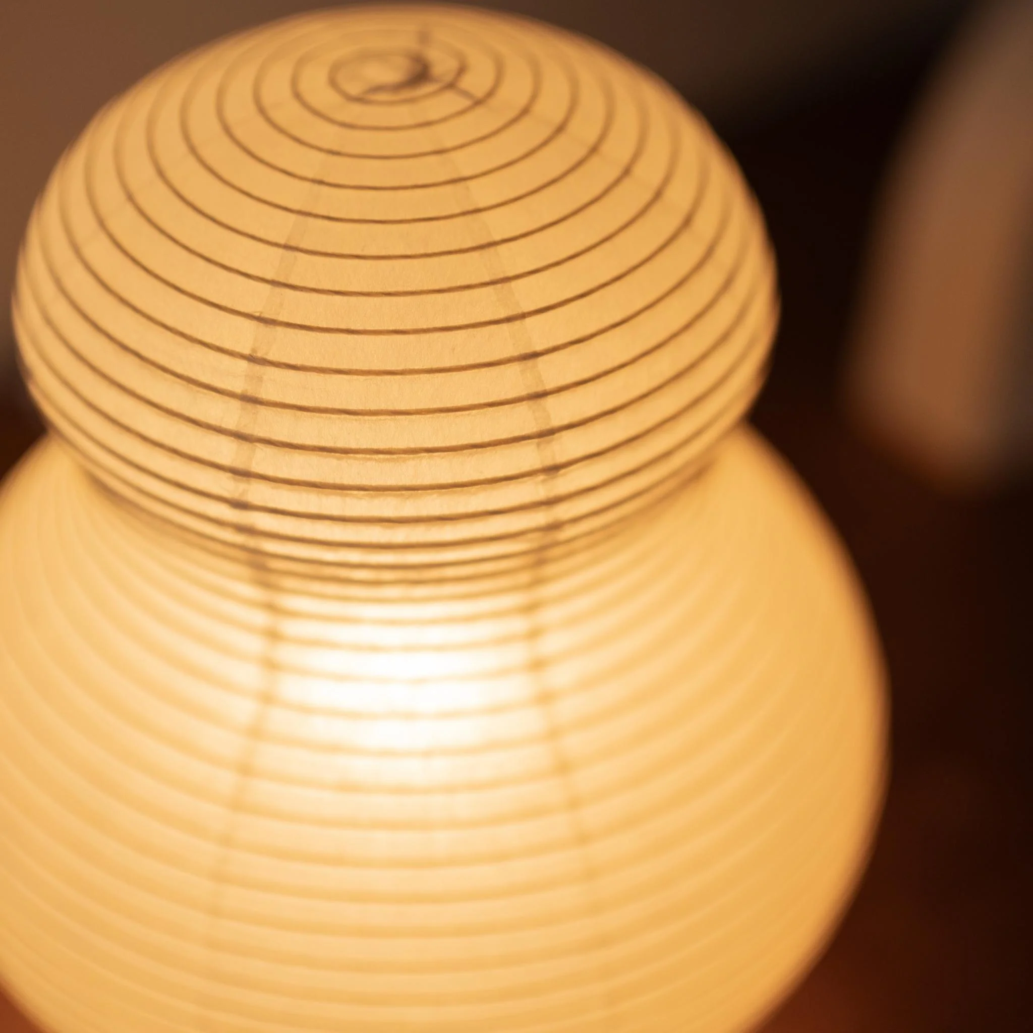 Japanese Paper Floor Lamp "paper moon 02" - Image 6