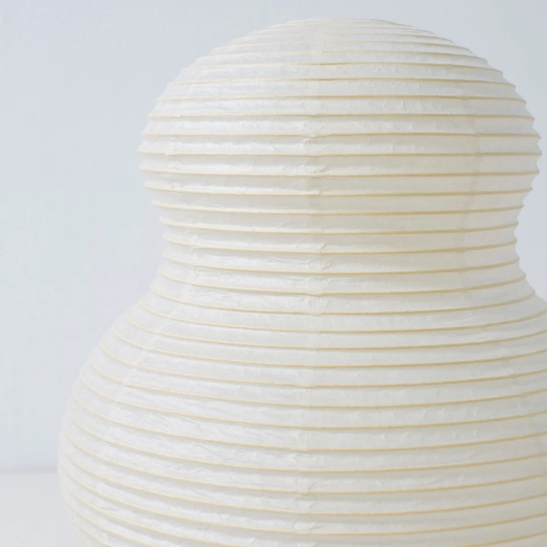 Japanese Paper Floor Lamp "paper moon 02" - Image 9