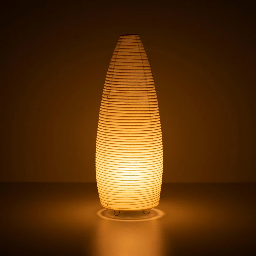 Japanese Paper Floor Lamp "paper moon 03"