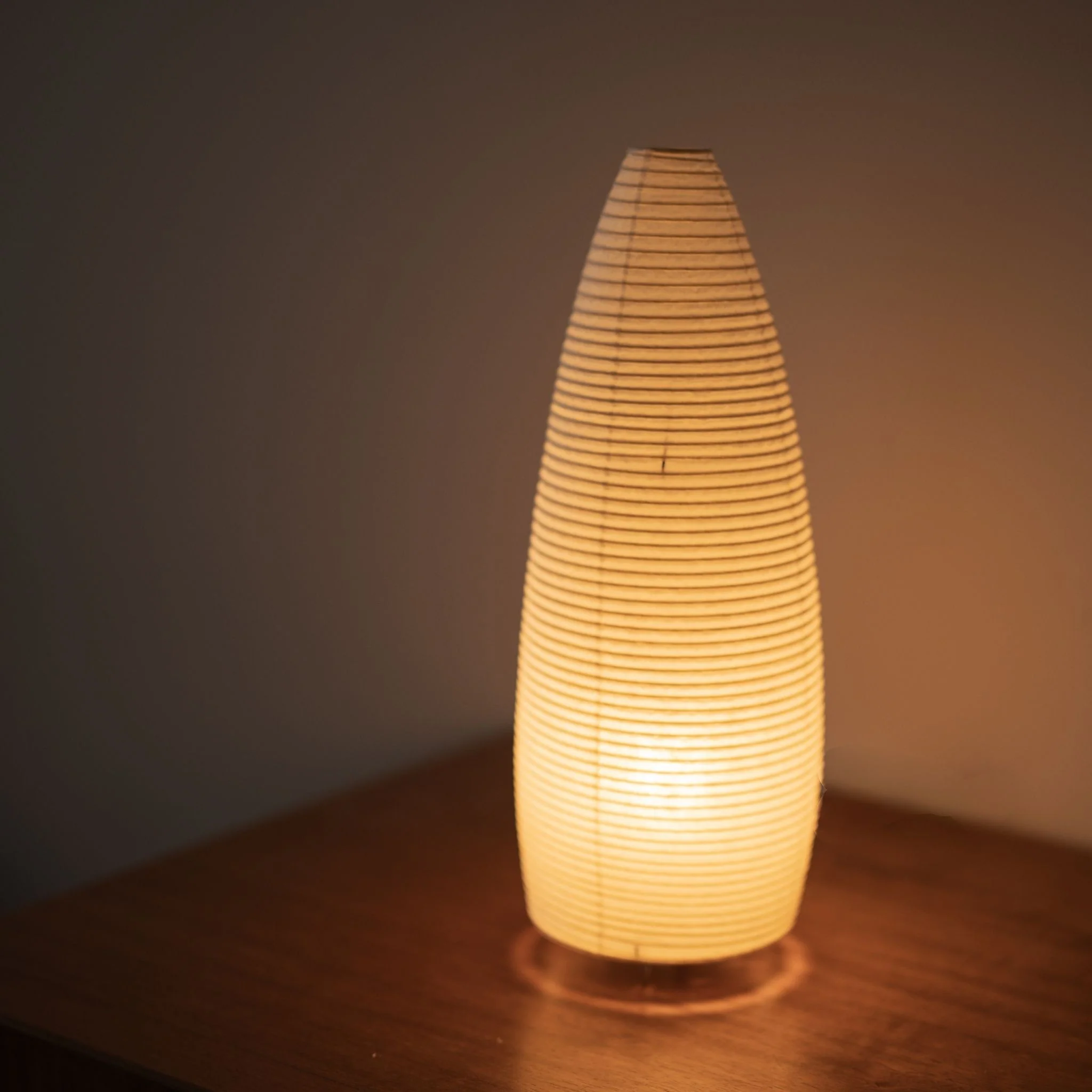 Japanese Paper Floor Lamp "paper moon 03" - Image 4