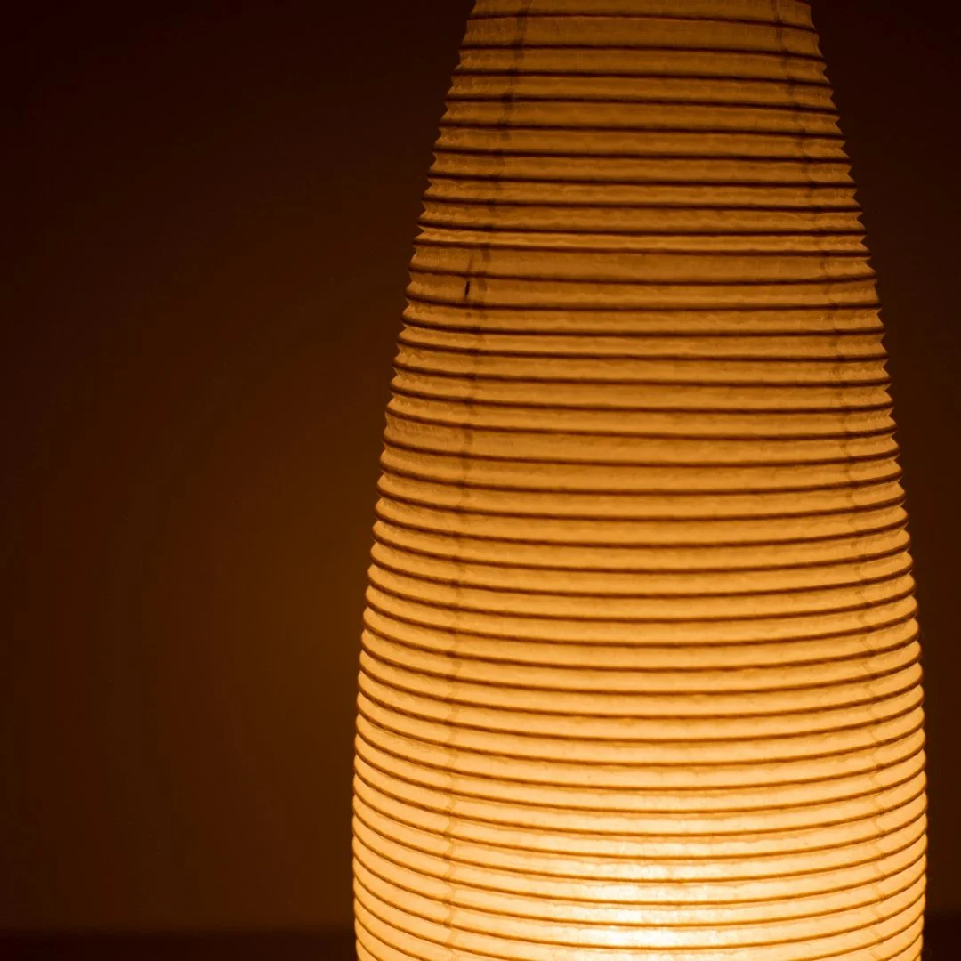 Japanese Paper Floor Lamp "paper moon 03" - Image 7