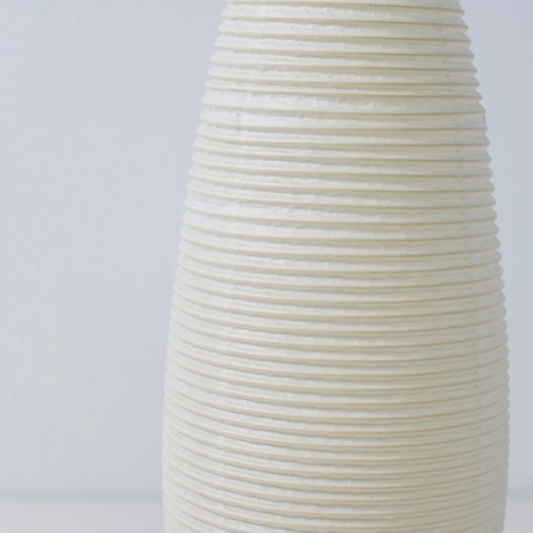 Japanese Paper Floor Lamp "paper moon 03" - Image 8