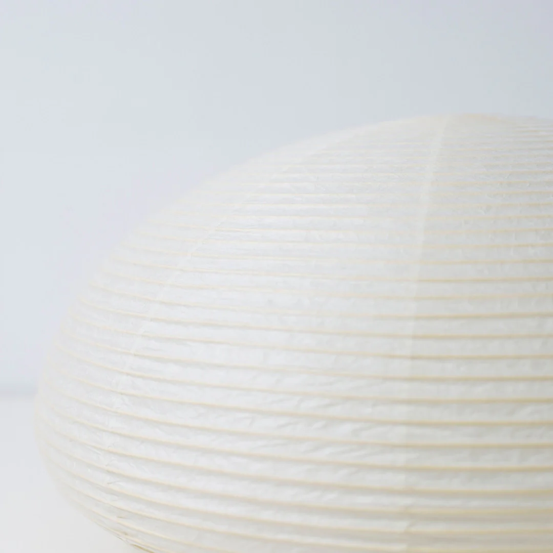 Japanese Paper Floor Lamp "paper moon 04" - Image 9