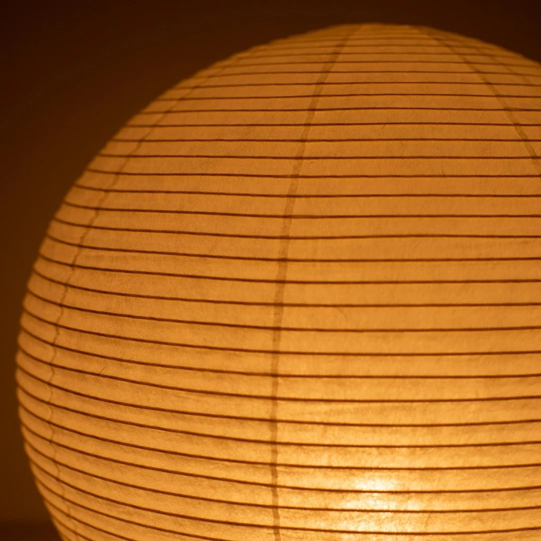 Japanese Paper Floor Lamp "paper moon 05" - Image 7