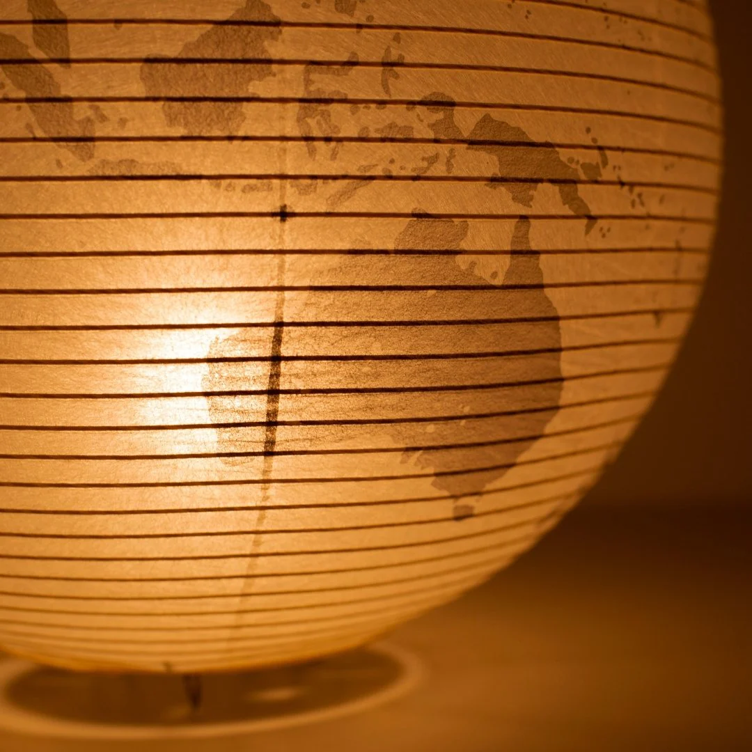 Japanese Paper Floor Lamp "paper moon 05G" - Image 10