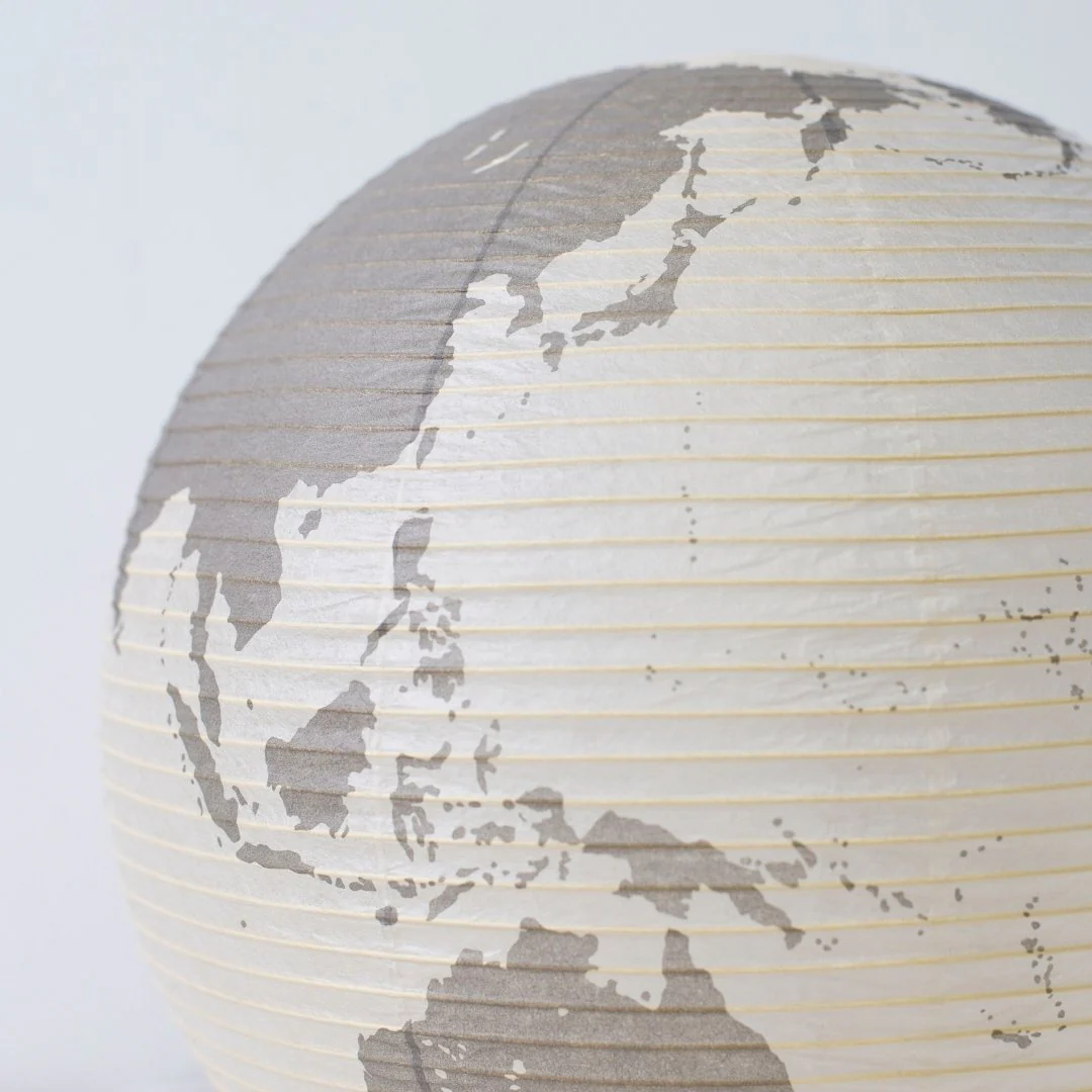 Japanese Paper Floor Lamp "paper moon 05G" - Image 13