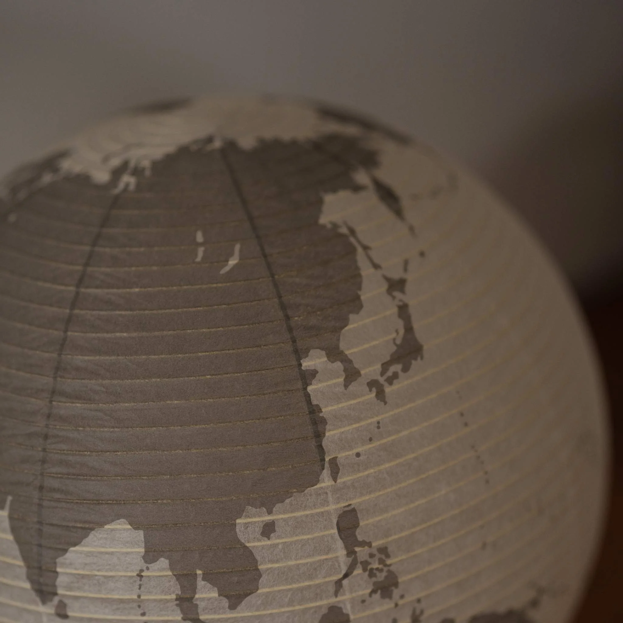 Japanese Paper Floor Lamp "paper moon 05G" - Image 4