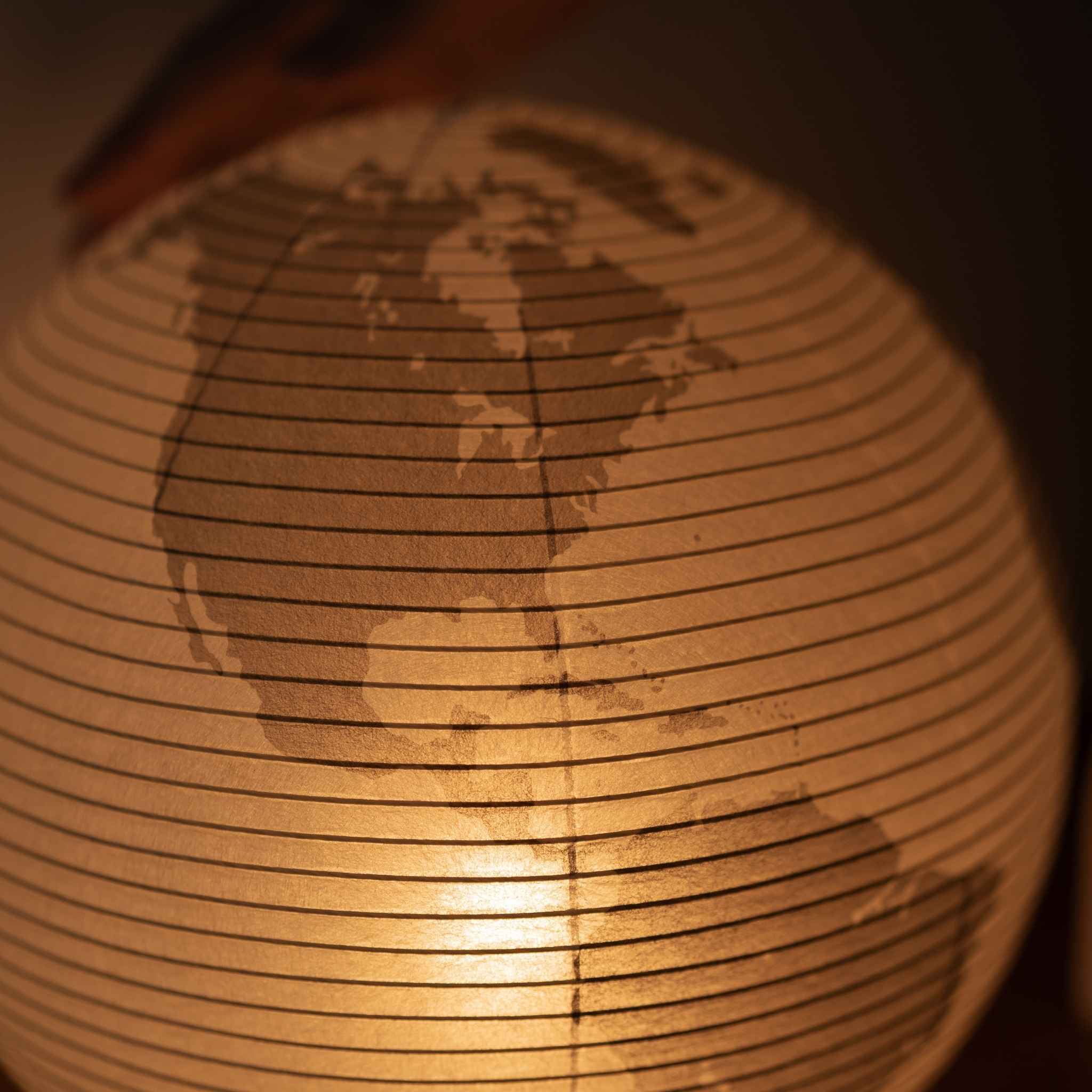 Japanese Paper Floor Lamp "paper moon 05G" - Image 6