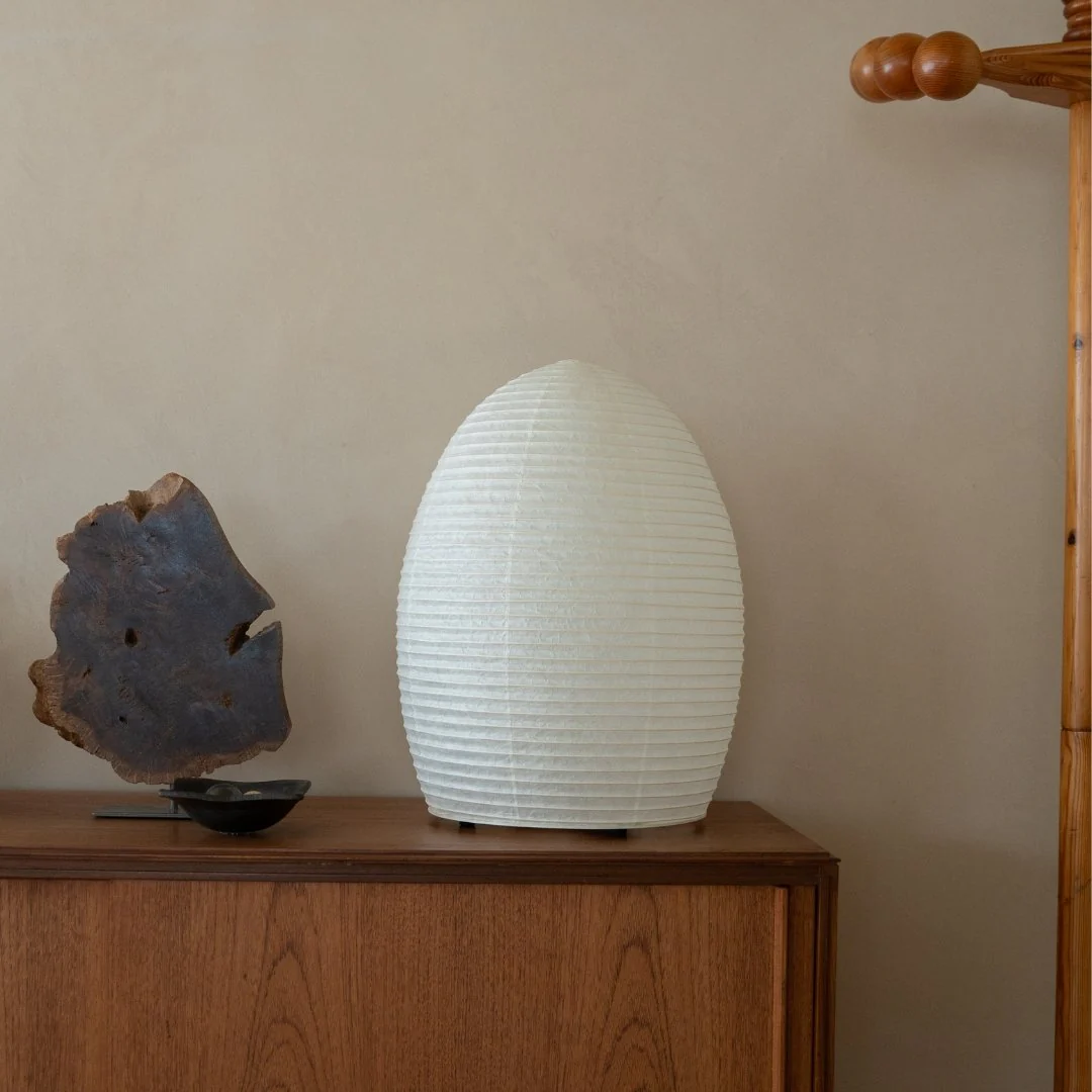 Japanese Paper Floor Lamp "paper moon 11" - Image 5