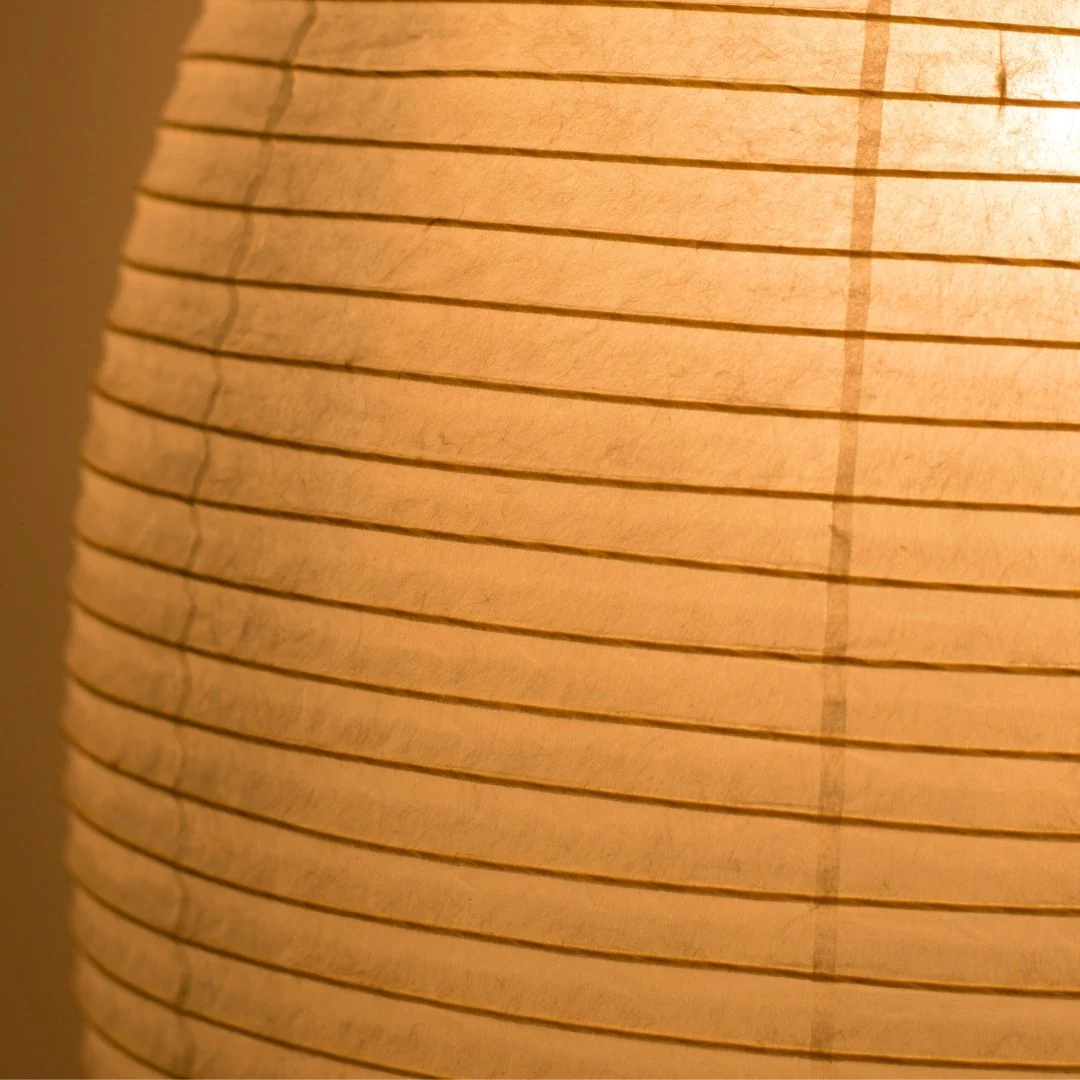 Japanese Paper Floor Lamp "paper moon 11" - Image 7