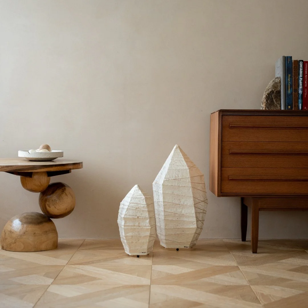Japanese Paper Floor Lamp “PAPER STONE” Small - Image 5