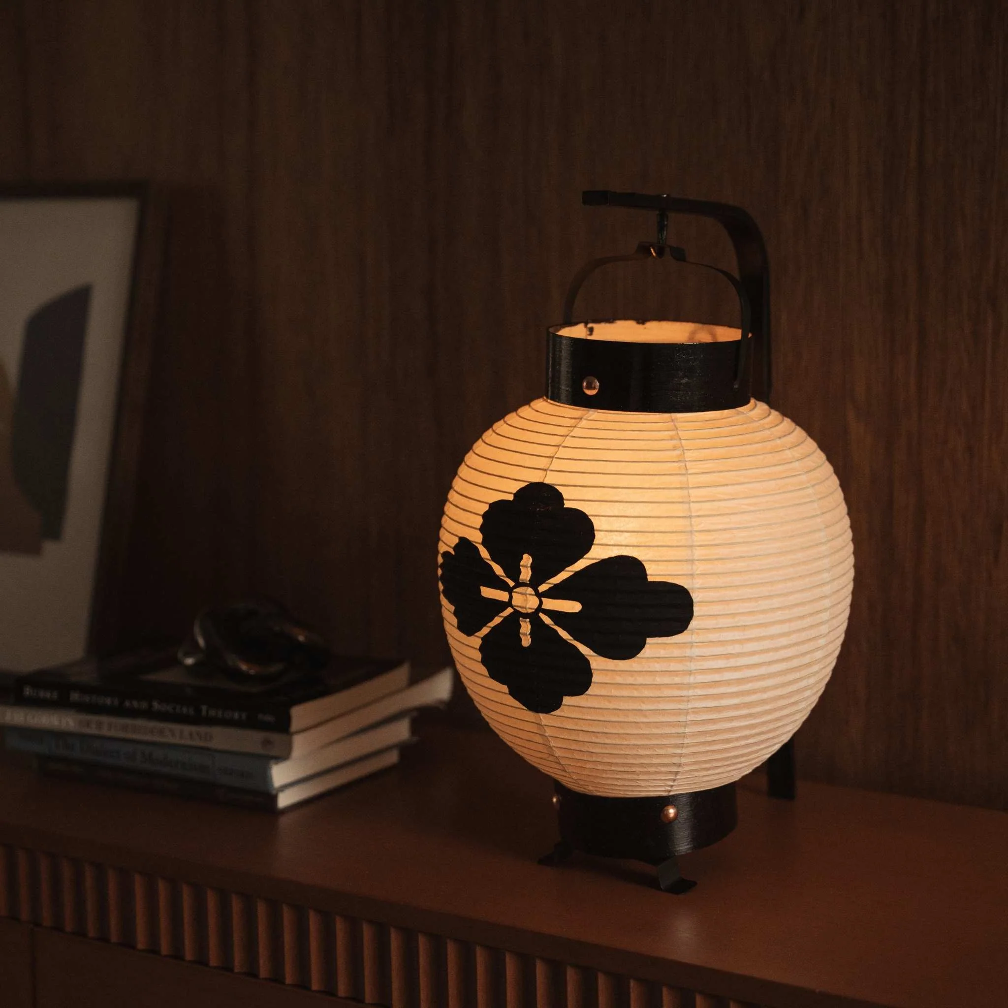 Japanese Paper Lantern "Flower Diamond" - Image 3