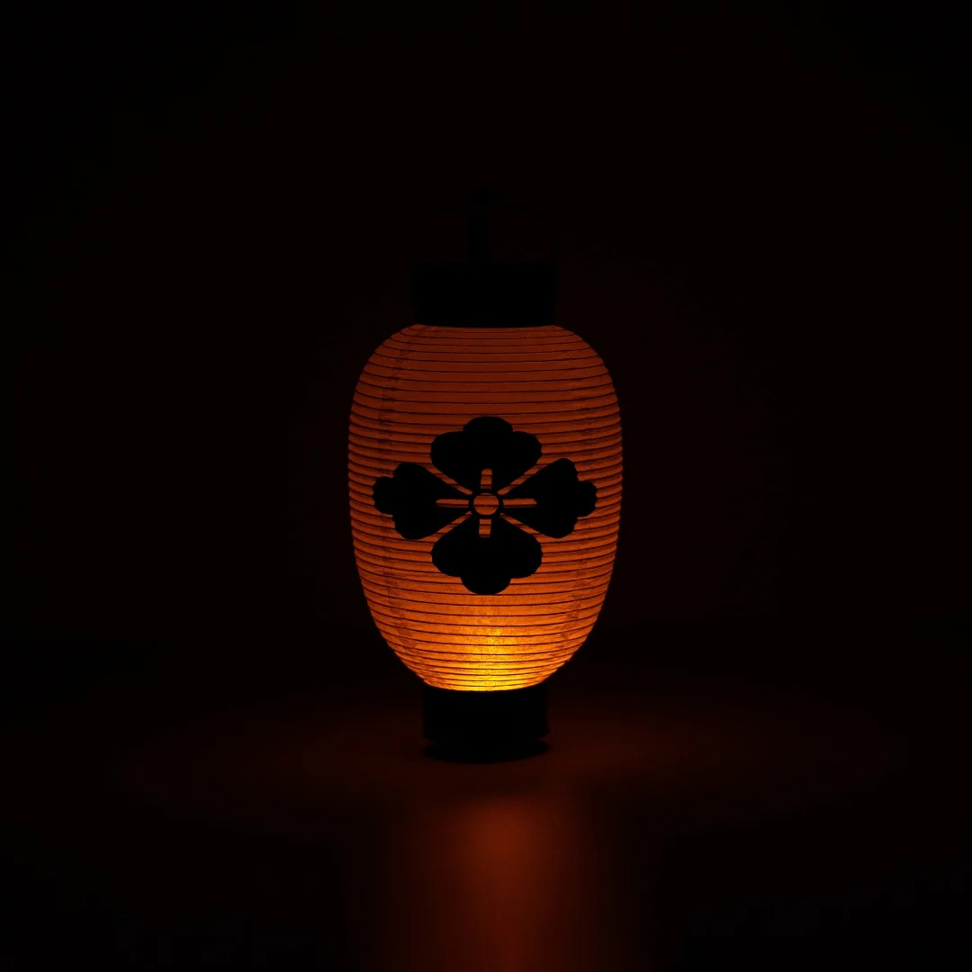 Japanese Paper Lantern "Flower Diamond" Small