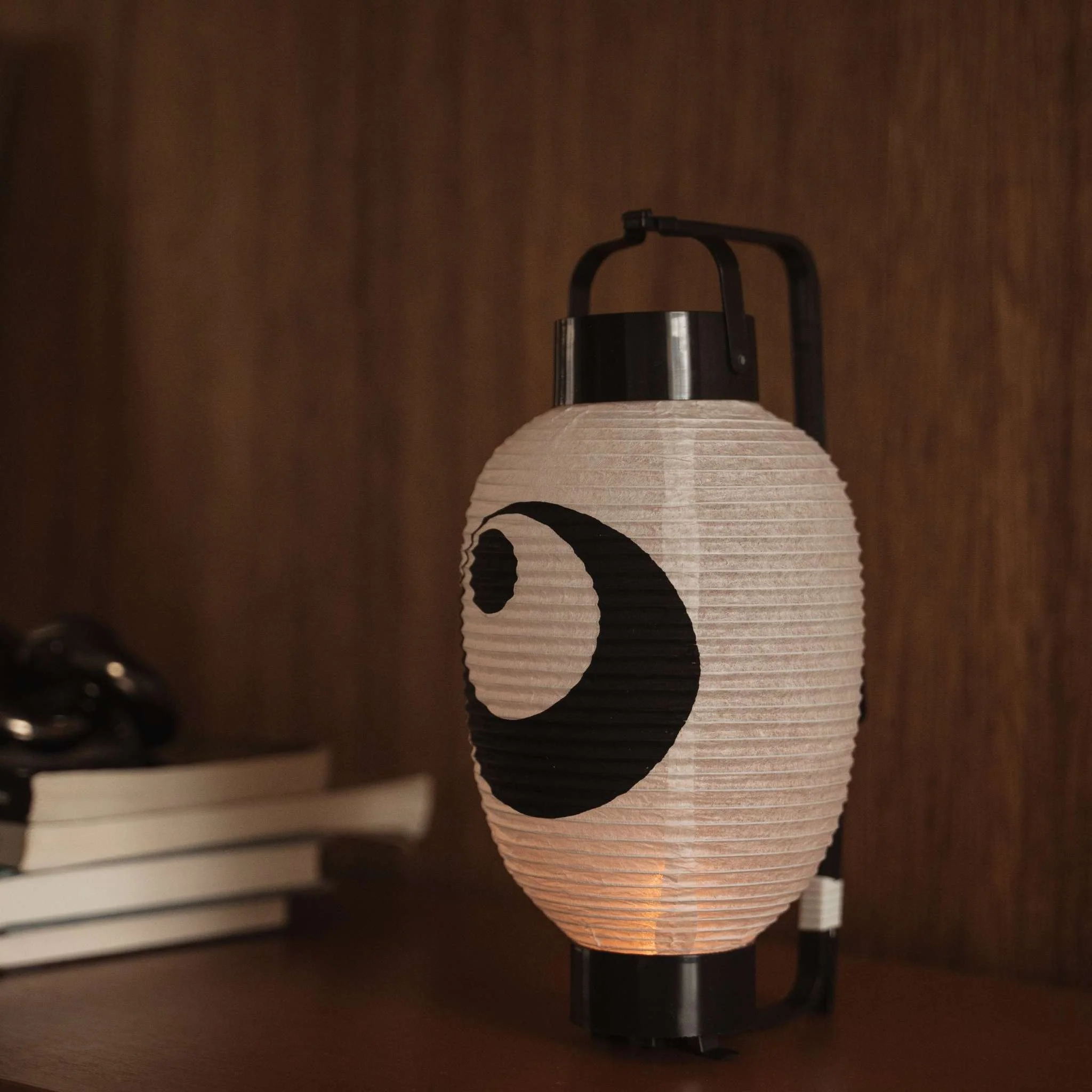 Japanese Paper Lantern "Moon and Star" Small - Image 2