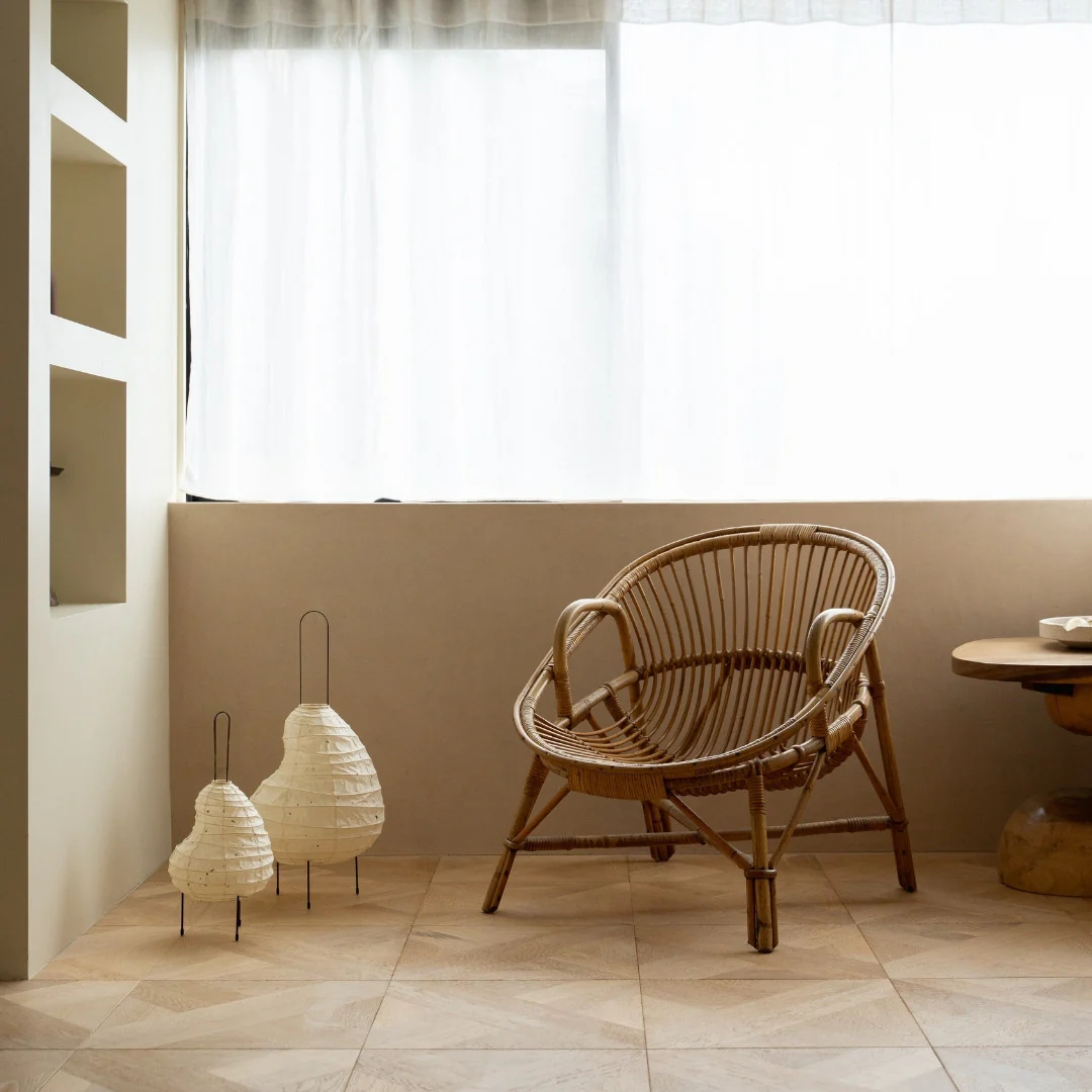Japanese Paper Floor Lamp "BEANS LIGHT" - Image 7