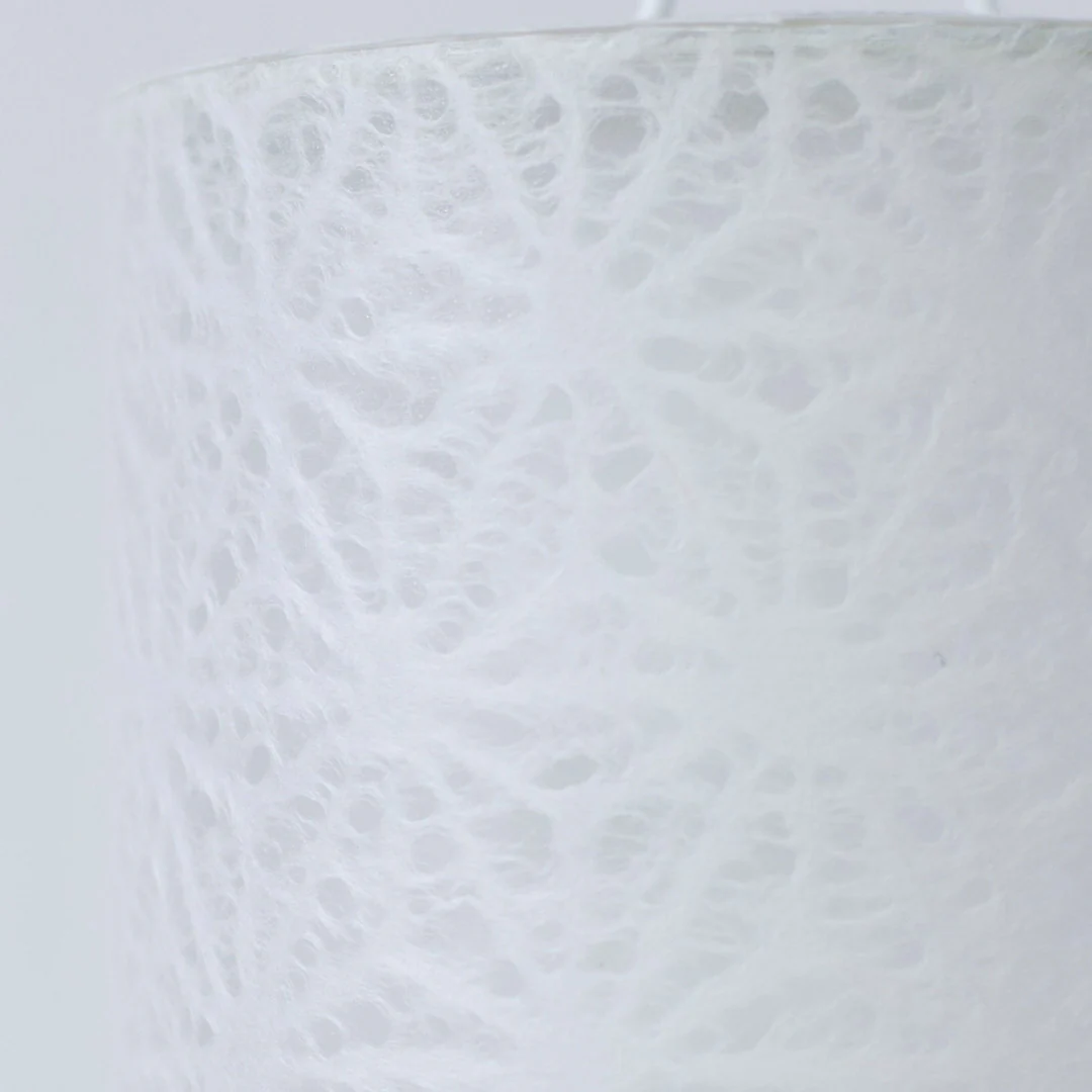Japanese Paper Table Lamp "Lace Washi" White - Image 5