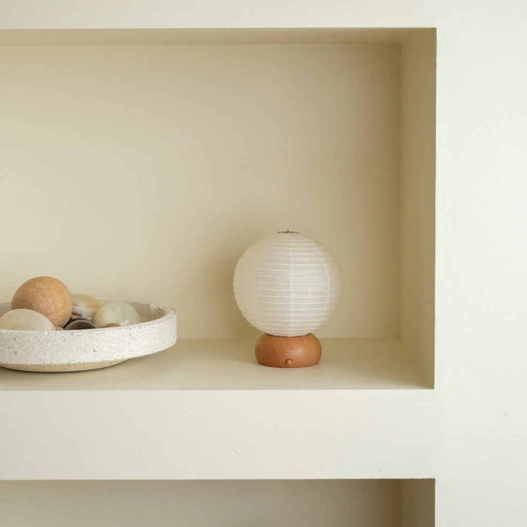 Japanese Paper Table Lamp "Mini Circle" - Image 4