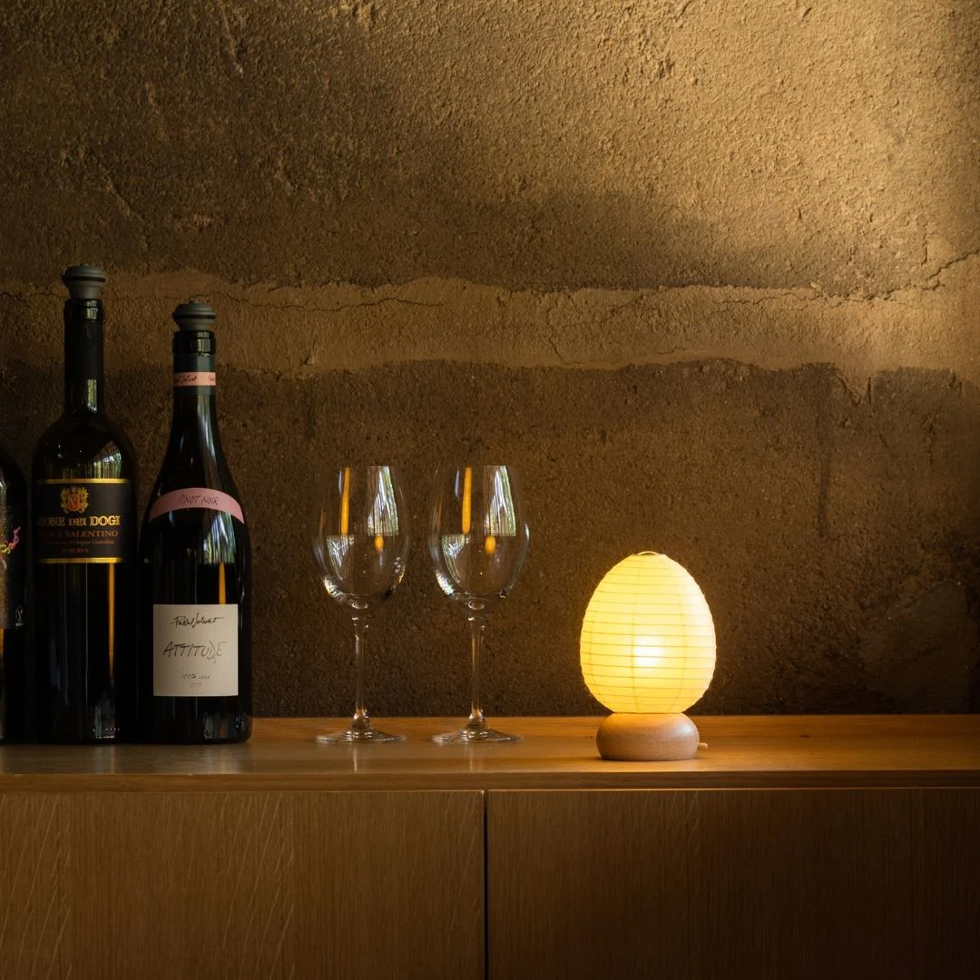 Japanese Paper Table Lamp "Mini Egg" - Image 8